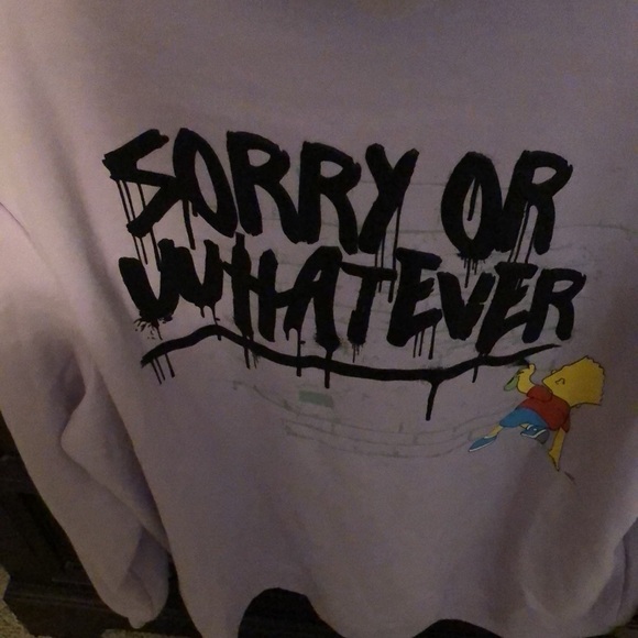 H&M BART SIMPSON hooded sweatshirt, size XL, excellent condition - Picture 4 of 6